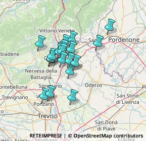Mappa Vicolo San Francesco, 31028 Vazzola TV, Italia (10.098)