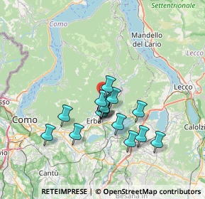Mappa Via Cesare Battisti, 22030 Caslino D'erba CO, Italia (5.66667)