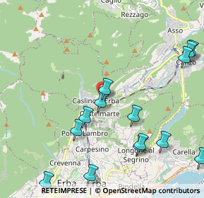 Mappa Via Cesare Battisti, 22030 Caslino D'erba CO, Italia (2.55714)