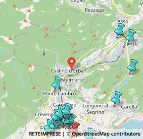 Mappa Via Cesare Battisti, 22030 Caslino D'erba CO, Italia (3.2175)