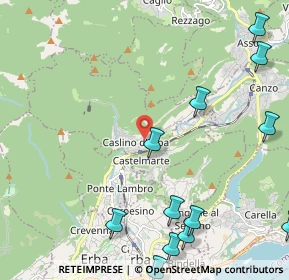 Mappa Via Cesare Battisti, 22030 Caslino D'erba CO, Italia (3.07154)