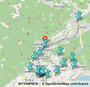 Mappa Via Cesare Battisti, 22030 Caslino D'erba CO, Italia (2.55529)