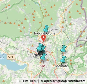 Mappa Via Monte Chiusarella, 21056 Induno Olona VA, Italia (2.76909)