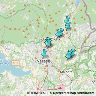 Mappa Via Monte Chiusarella, 21056 Induno Olona VA, Italia (2.73545)