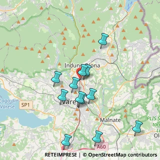 Mappa Via Monte Chiusarella, 21056 Induno Olona VA, Italia (3.70417)
