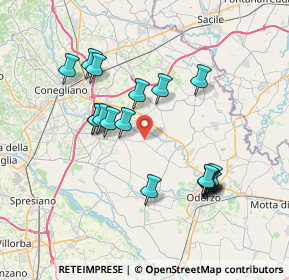 Mappa Via Cavalieri di Vittorio Veneto, 31028 Vazzola TV, Italia (6.93278)