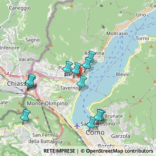 Mappa Via Cinque Giornate, 22012 Cernobbio CO, Italia (1.99333)