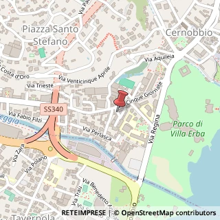 Mappa Via V Giornate, 42, 22012 Cernobbio, Como (Lombardia)
