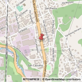 Mappa Via Bruno Jamoretti, 176, 21056 Induno Olona, Varese (Lombardia)