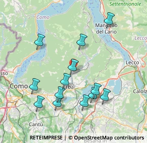 Mappa 22030 Caslino D'erba CO, Italia (7.71308)
