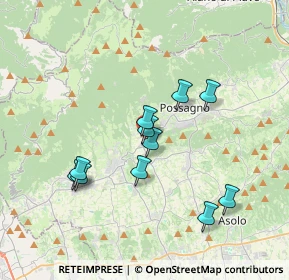 Mappa Via Montegrappa, 31017 Pieve del Grappa TV, Italia (3.22727)