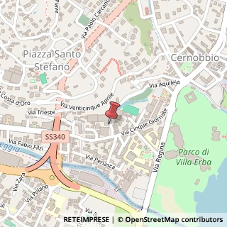Mappa Via Alessandro Manzoni, 5, 22012 Cernobbio, Como (Lombardia)