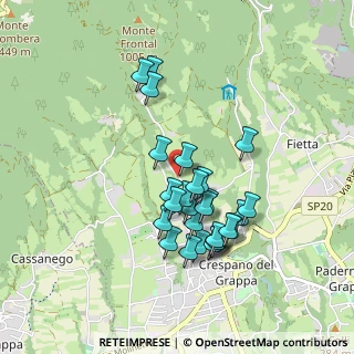 Mappa Via Madonna Del Covolo, 31017 Crespano del Grappa TV, Italia (0.7963)
