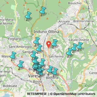 Mappa Via Jamoretti, 21056 Induno Olona VA, Italia (2.243)