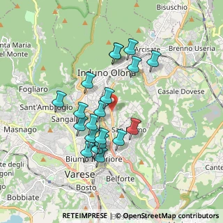 Mappa Via Jamoretti, 21056 Induno Olona VA, Italia (1.603)