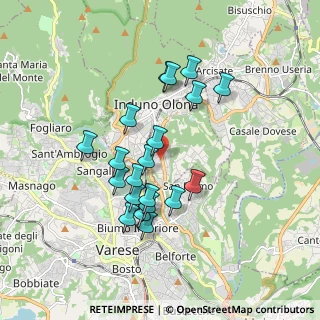 Mappa Via Campagna, 21056 Induno Olona VA, Italia (1.5815)
