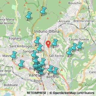 Mappa Via Campagna, 21056 Induno Olona VA, Italia (2.2265)