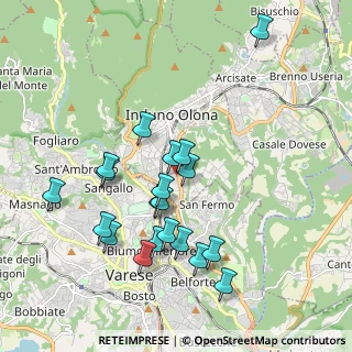 Mappa Via Campagna, 21056 Induno Olona VA, Italia (1.866)