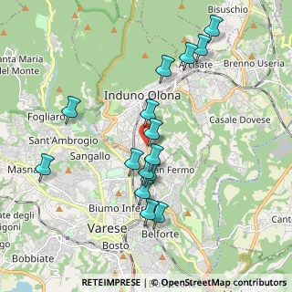 Mappa Via Campagna, 21056 Induno Olona VA, Italia (1.84733)