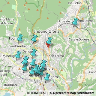 Mappa Via Campagna, 21056 Induno Olona VA, Italia (2.441)