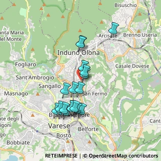 Mappa Via Campagna, 21056 Induno Olona VA, Italia (1.64053)