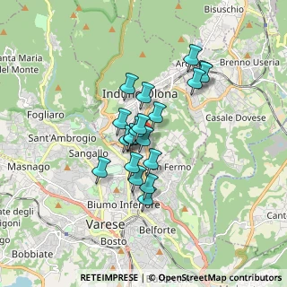 Mappa Via Campagna, 21056 Induno Olona VA, Italia (1.23)