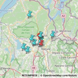 Mappa Via Campagna, 21056 Induno Olona VA, Italia (4.68909)