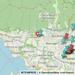 Mappa Via Campo dei Fiori, 21020 Casciago VA, Italia (3.6465)