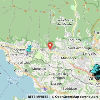 Mappa Via Campo dei Fiori, 21020 Casciago VA, Italia (4.3615)