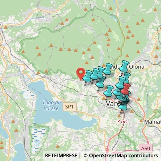 Mappa Via Campo dei Fiori, 21020 Casciago VA, Italia (3.72938)