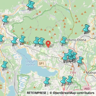 Mappa Via Campo dei Fiori, 21020 Casciago VA, Italia (5.9025)