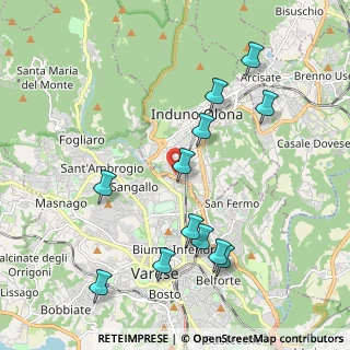 Mappa Via Monte Tagliaferro, 21056 Induno Olona VA, Italia (2.14083)