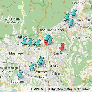 Mappa Via Monte Tagliaferro, 21056 Induno Olona VA, Italia (2.05462)