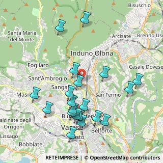 Mappa Via Monte Tagliaferro, 21056 Induno Olona VA, Italia (2.146)