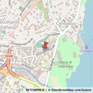 Mappa Via V Giornate, 28, 22012 Cernobbio, Como (Lombardia)