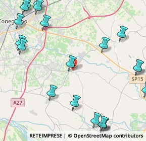 Mappa Via M.O. Cadorin, 31028 Vazzola TV, Italia (6.1245)