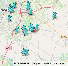 Mappa Via M.O. Cadorin, 31028 Vazzola TV, Italia (4.55353)