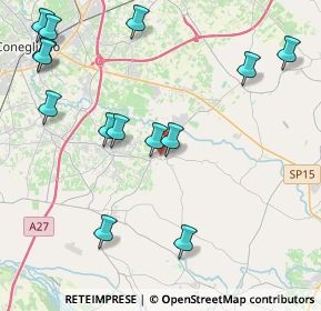 Mappa Via M.O. Cadorin, 31028 Vazzola TV, Italia (4.97286)