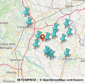 Mappa Via M.O. Cadorin, 31028 Vazzola TV, Italia (6.34)