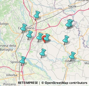 Mappa Via M.O. Cadorin, 31028 Vazzola TV, Italia (7.14455)