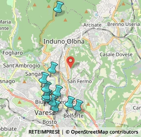 Mappa Via Arturo Ferrarin, 21056 Induno Olona VA, Italia (2.29182)