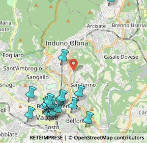Mappa Via Arturo Ferrarin, 21056 Induno Olona VA, Italia (2.54059)