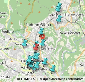 Mappa Via Arturo Ferrarin, 21056 Induno Olona VA, Italia (2.246)