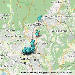 Mappa Via Arturo Ferrarin, 21056 Induno Olona VA, Italia (2.068)
