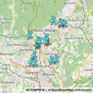 Mappa Via Arturo Ferrarin, 21056 Induno Olona VA, Italia (1.52875)