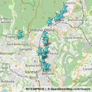 Mappa Via Arturo Ferrarin, 21056 Induno Olona VA, Italia (1.76571)