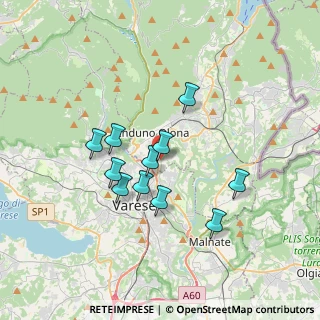 Mappa Via Arturo Ferrarin, 21056 Induno Olona VA, Italia (2.90636)