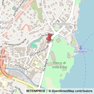 Mappa Via V Giornate, 2B, 22012 Cernobbio, Como (Lombardia)