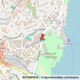 Mappa Via Regina, 21, 22012 Cernobbio, Como (Lombardia)