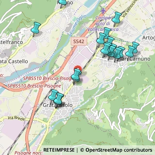 Mappa Via XXV Aprile, 25050 Pian Camuno BS, Italia (1.1105)